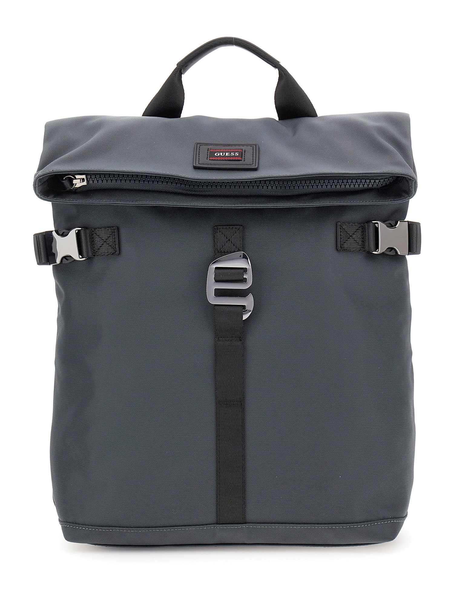 Guess Dark Grey Polyamide Solid Men Backpack