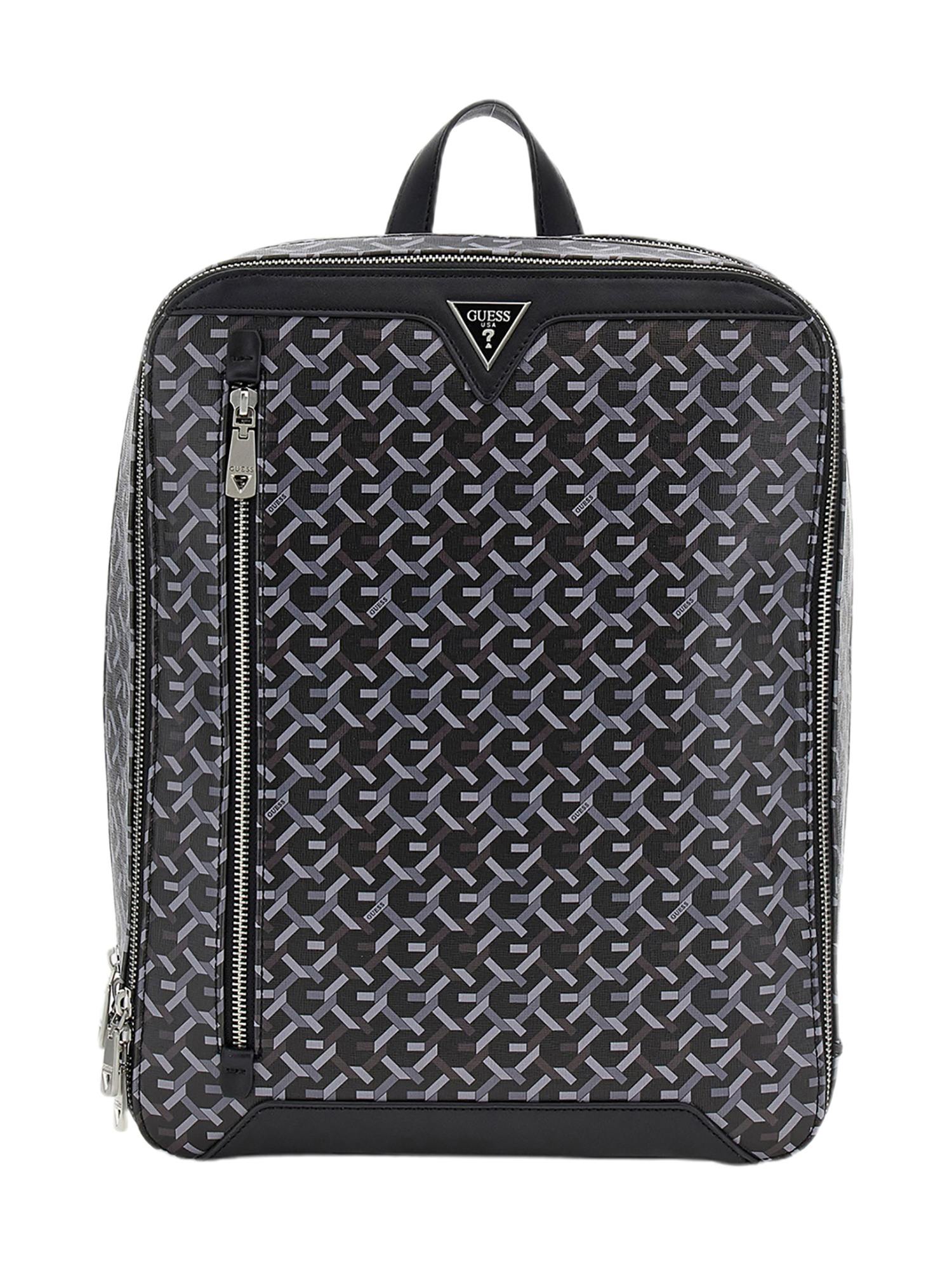 Guess Black Polyurethane Backpack