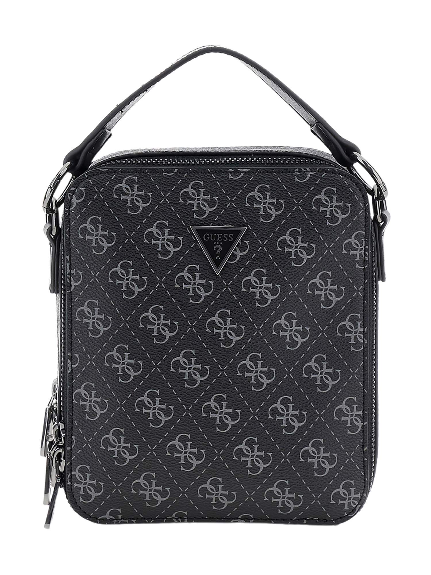 Guess Dark Black Polyurethane Crossbody Bag