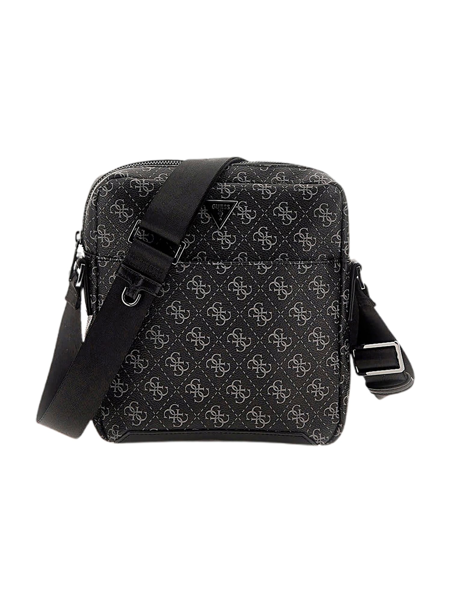 Guess Dark Black Polyurethane Crossbody Bag