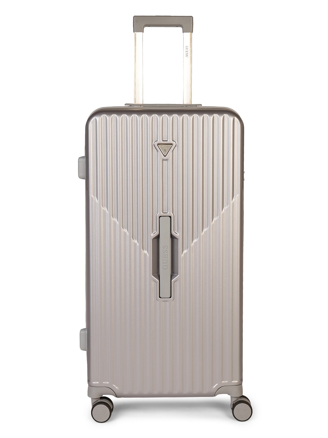 Guess Silver Polycarbonate Striped WOMEN Luggage