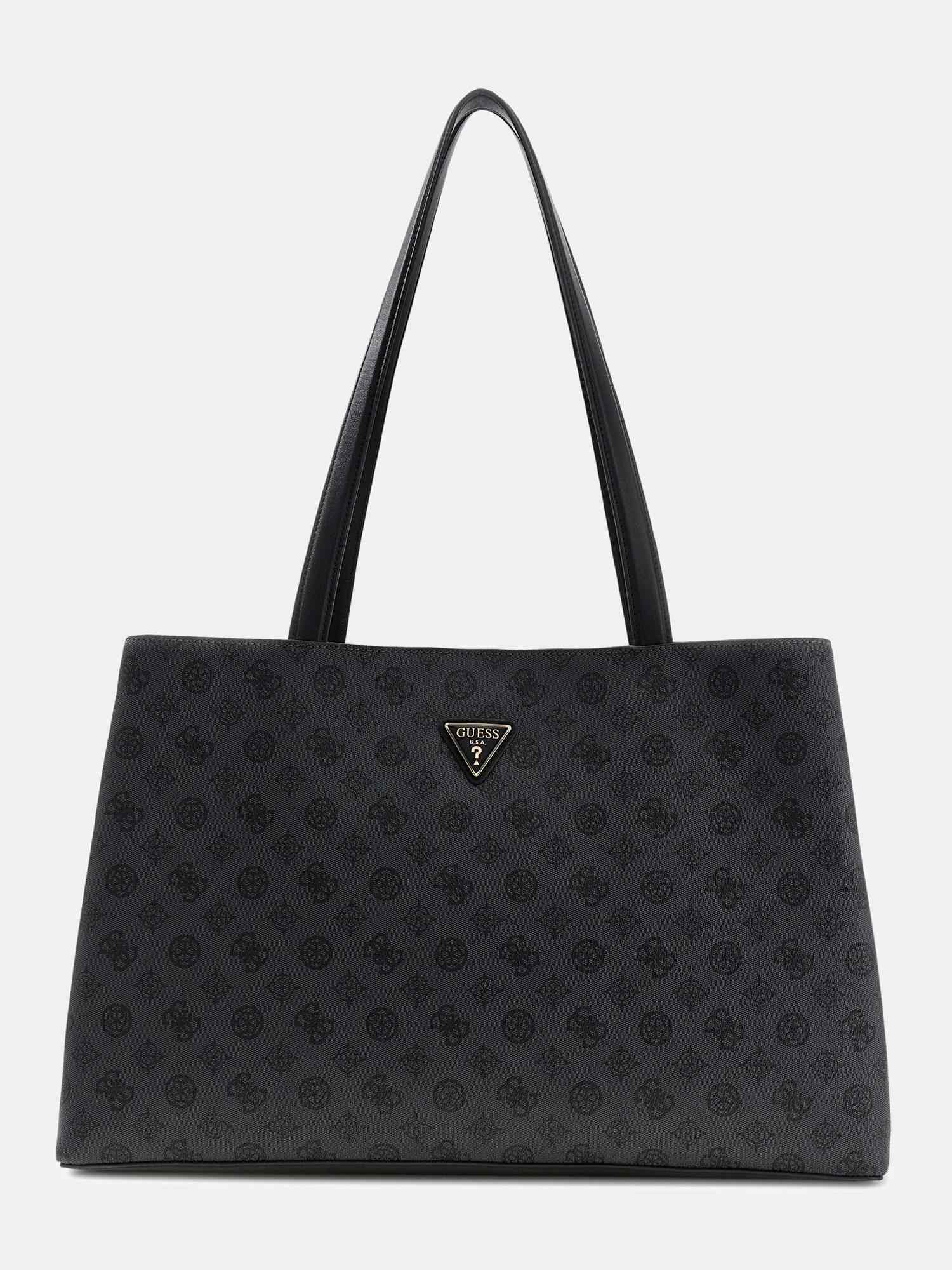 Guess Black  Pu Solid Women Shoulder Bag