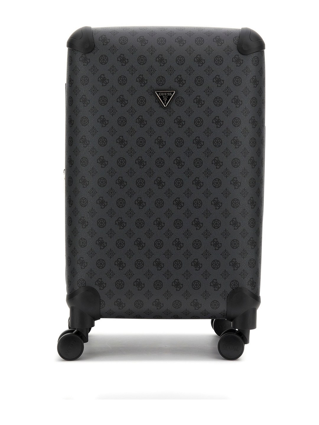 Guess Charcoal Printed Wilder 22 In 8-Wheeler Trolley