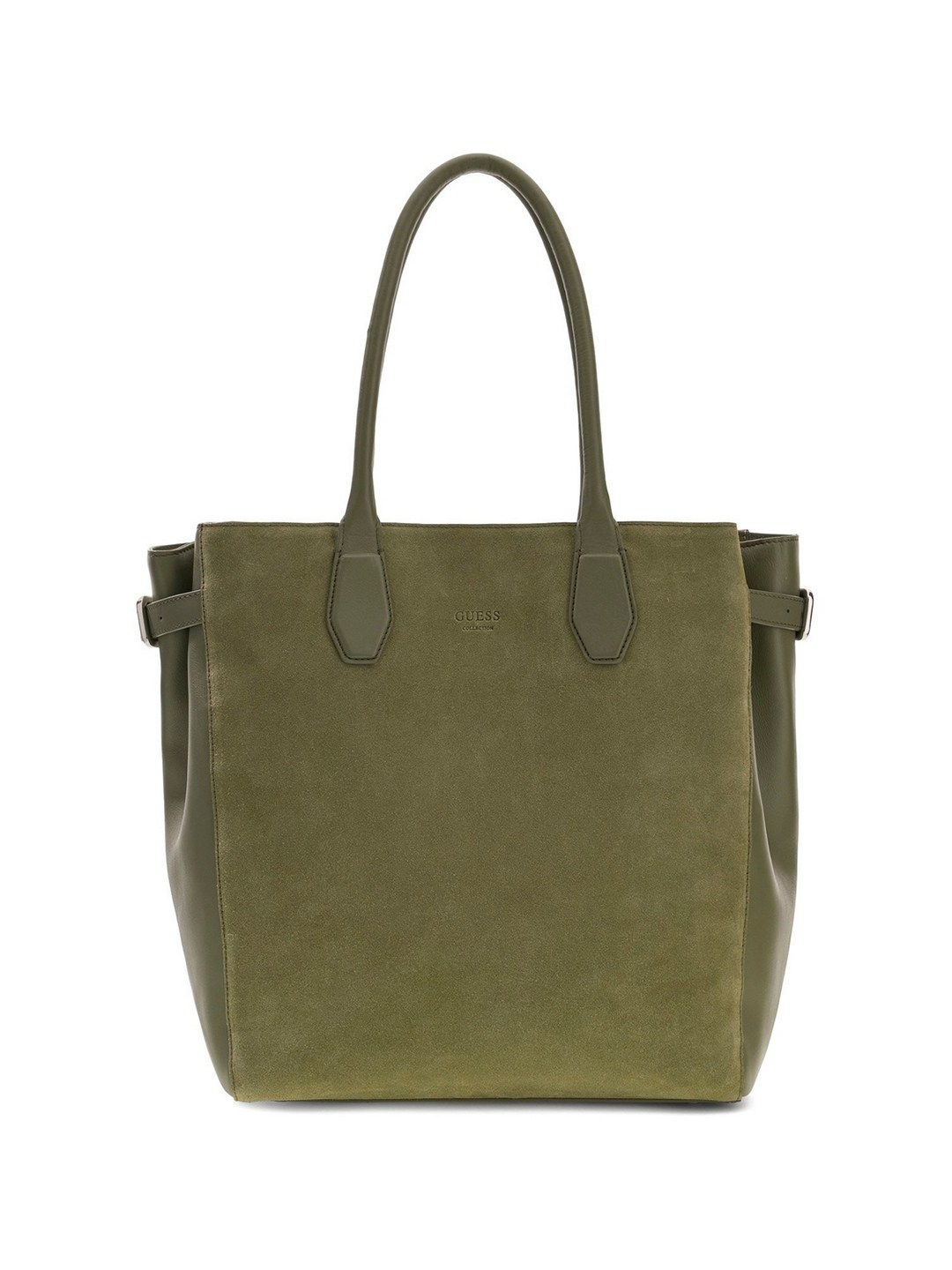 Guess Women Solid Pistacchio Anitha Large Tote