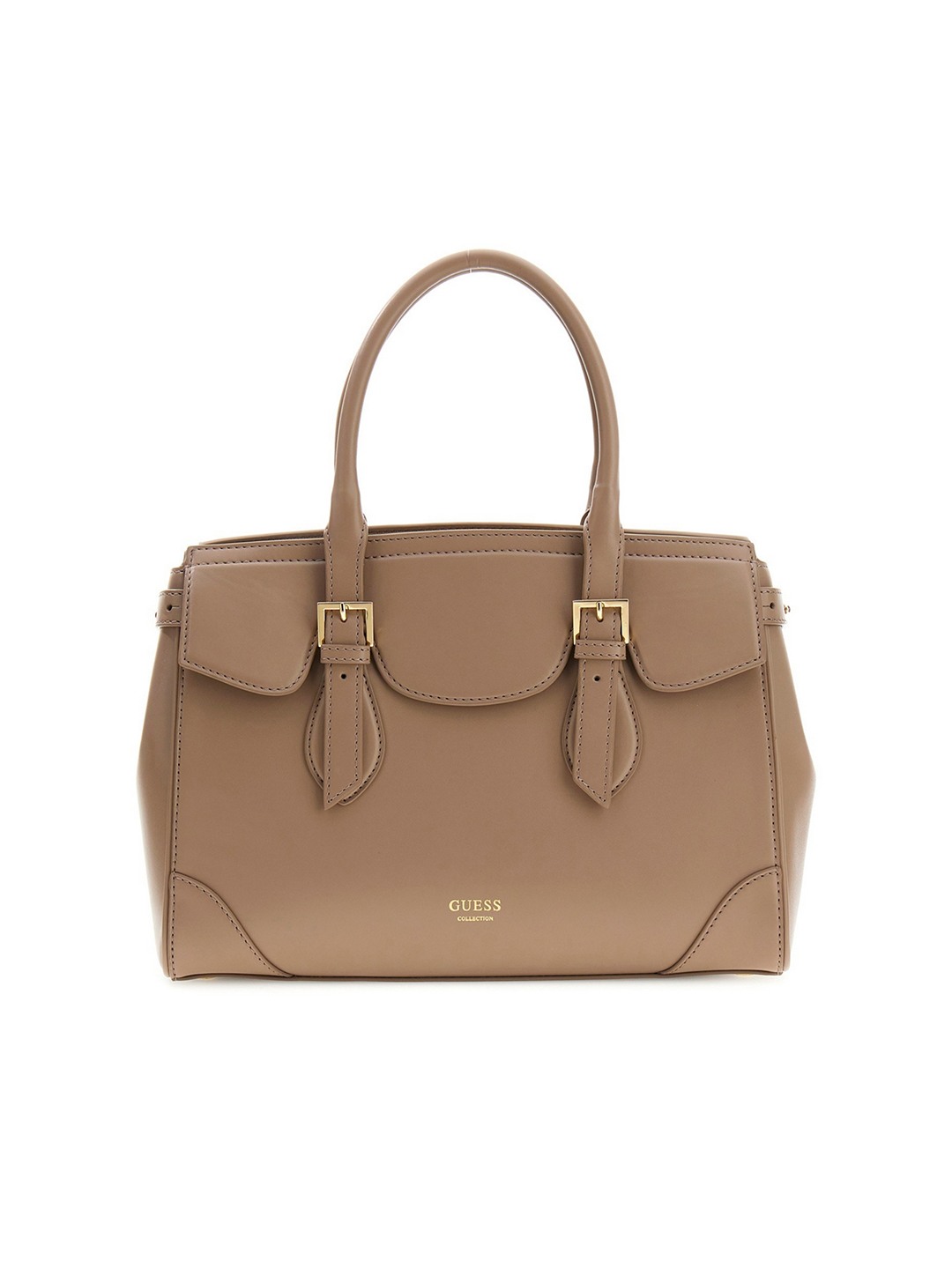 Guess Women Solid Ataupe Sofia Medium Satchel