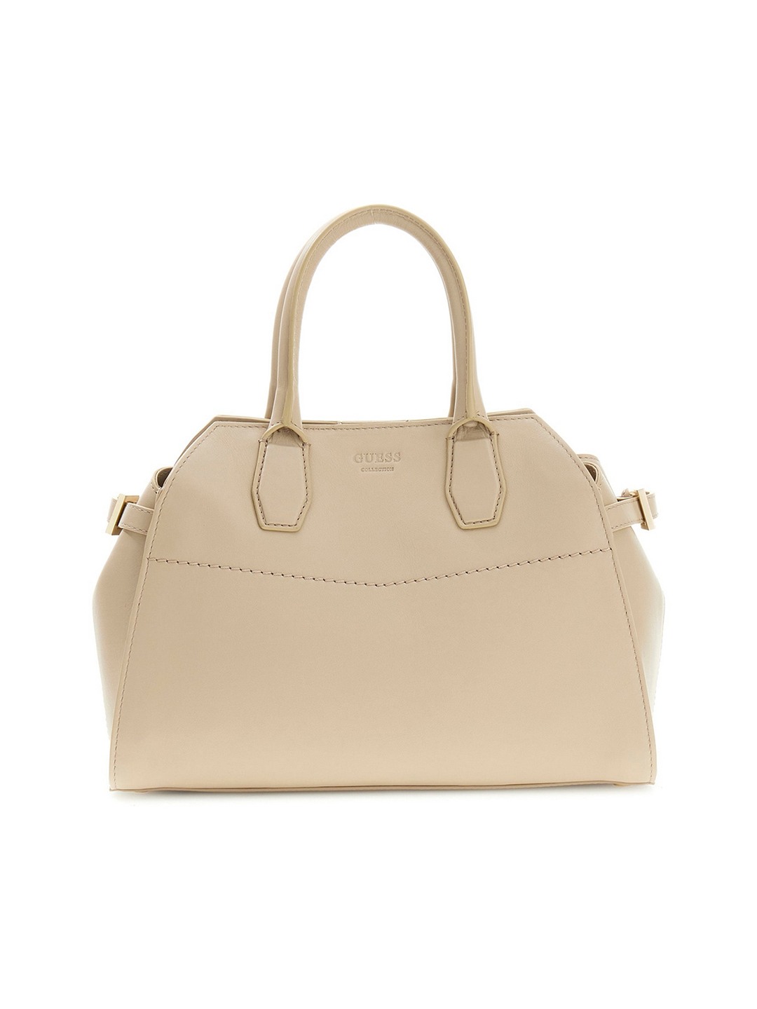 Guess Women Solid Sand Liza Small Satchel Bag