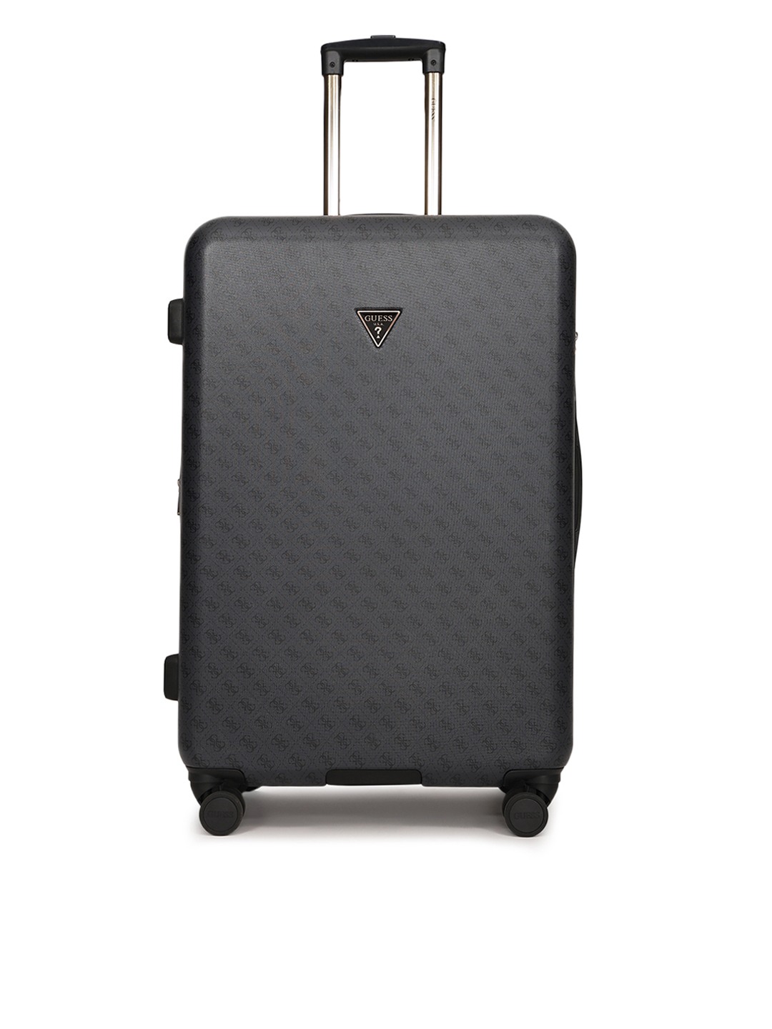 Charcoal Grey Printed Jesco Trolley Bag