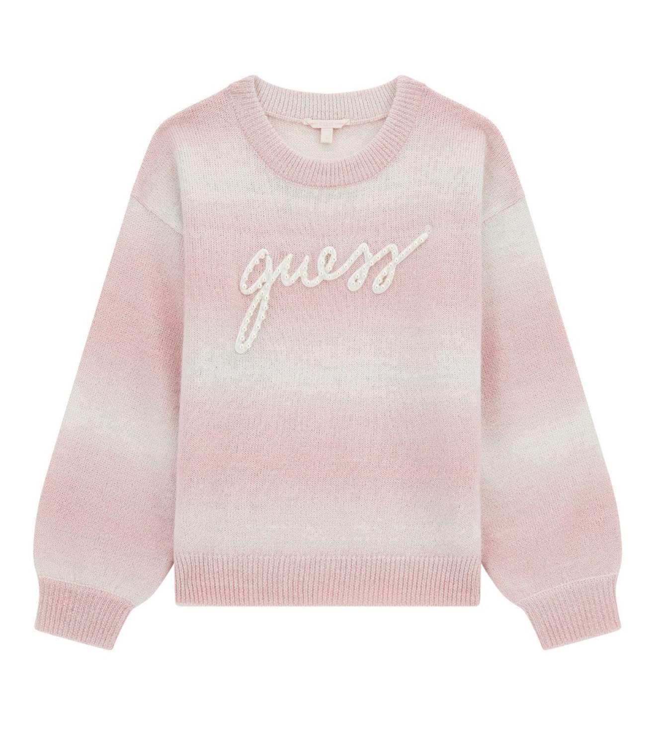 Guess Polyester Pullover Colorblock Pink Sweatshirt for Girls