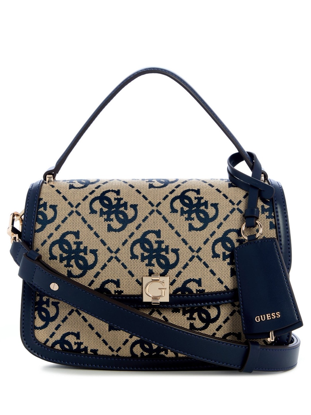Audrey Women Turn-Lock Flap Satchel Bag