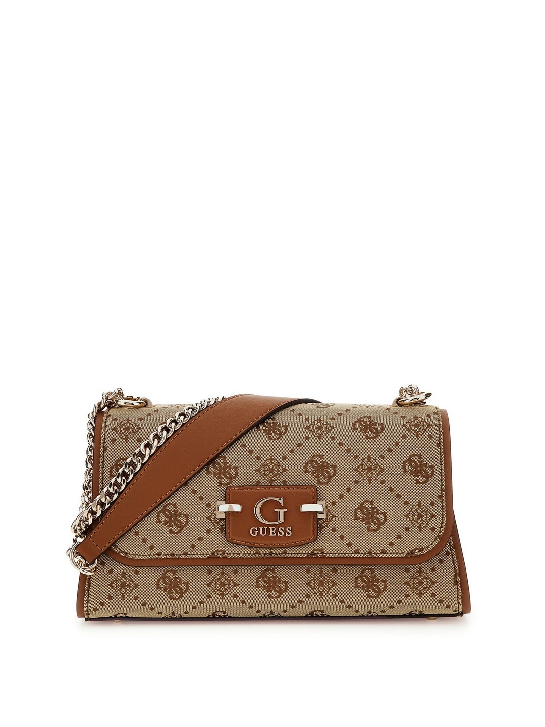 Guess Latte Logo Self Design Neda Convertible Crossbody Bag