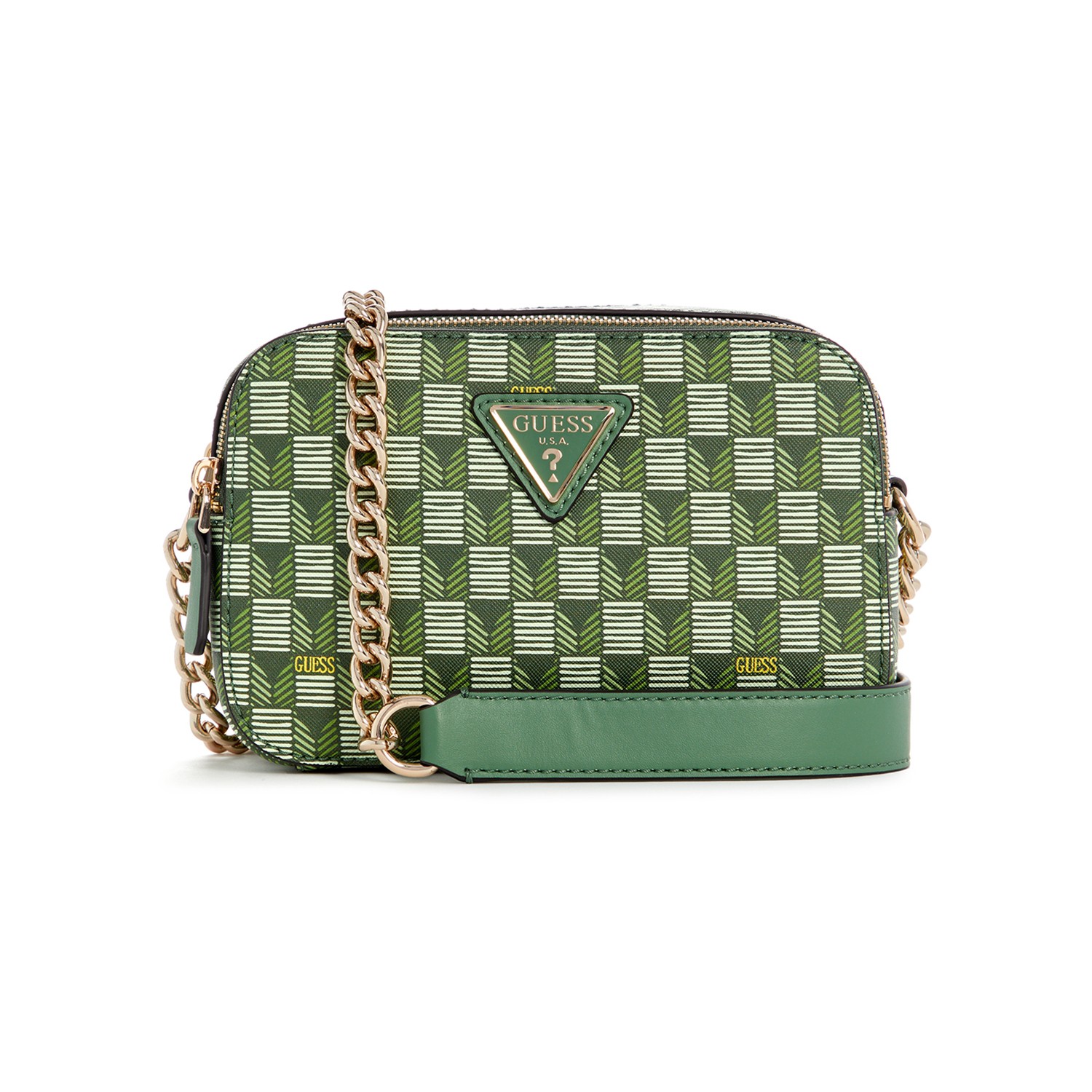 Guess Geometric G Wave Camera Crossbody Bag