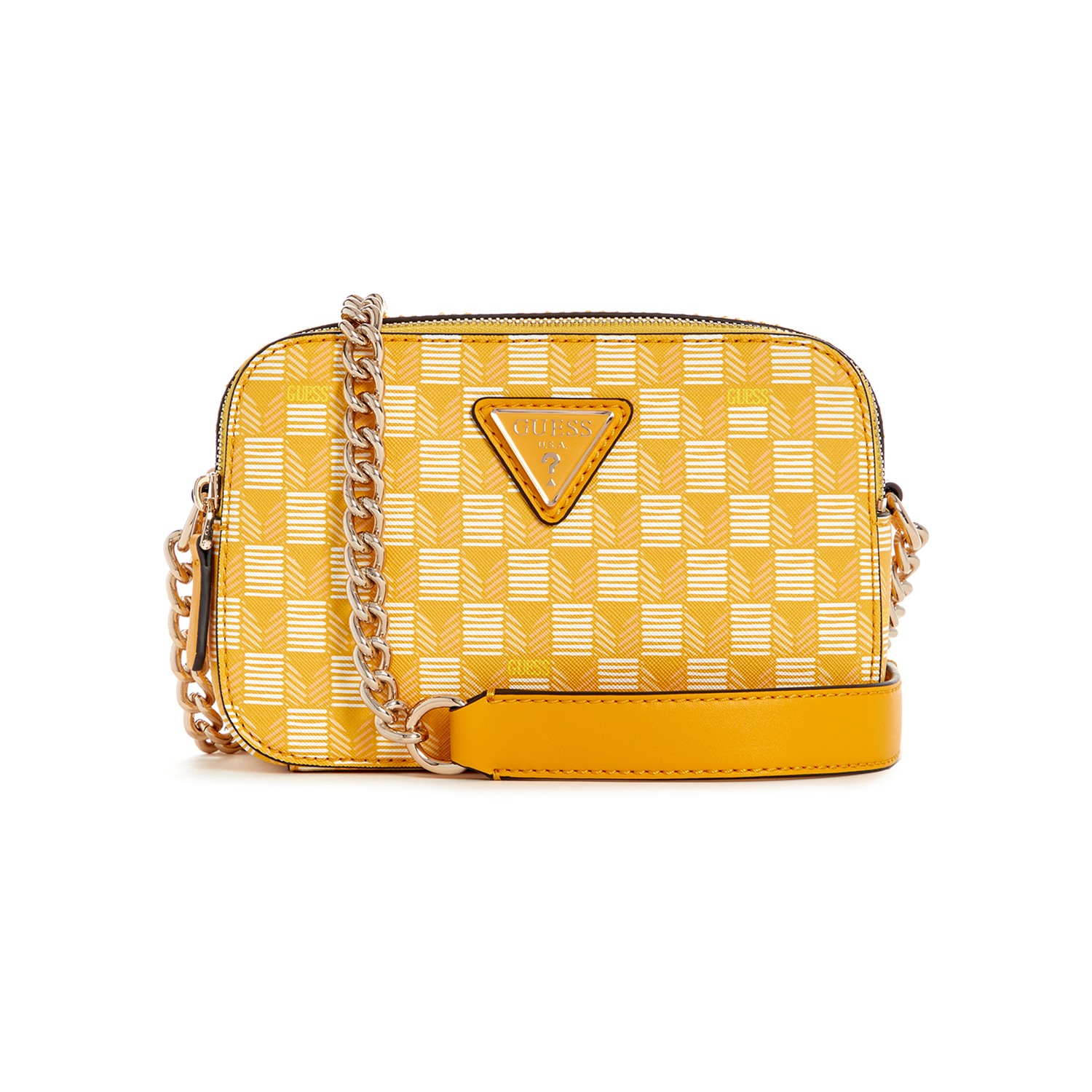 Guess Geometric G Wave Camera Crossbody Bag