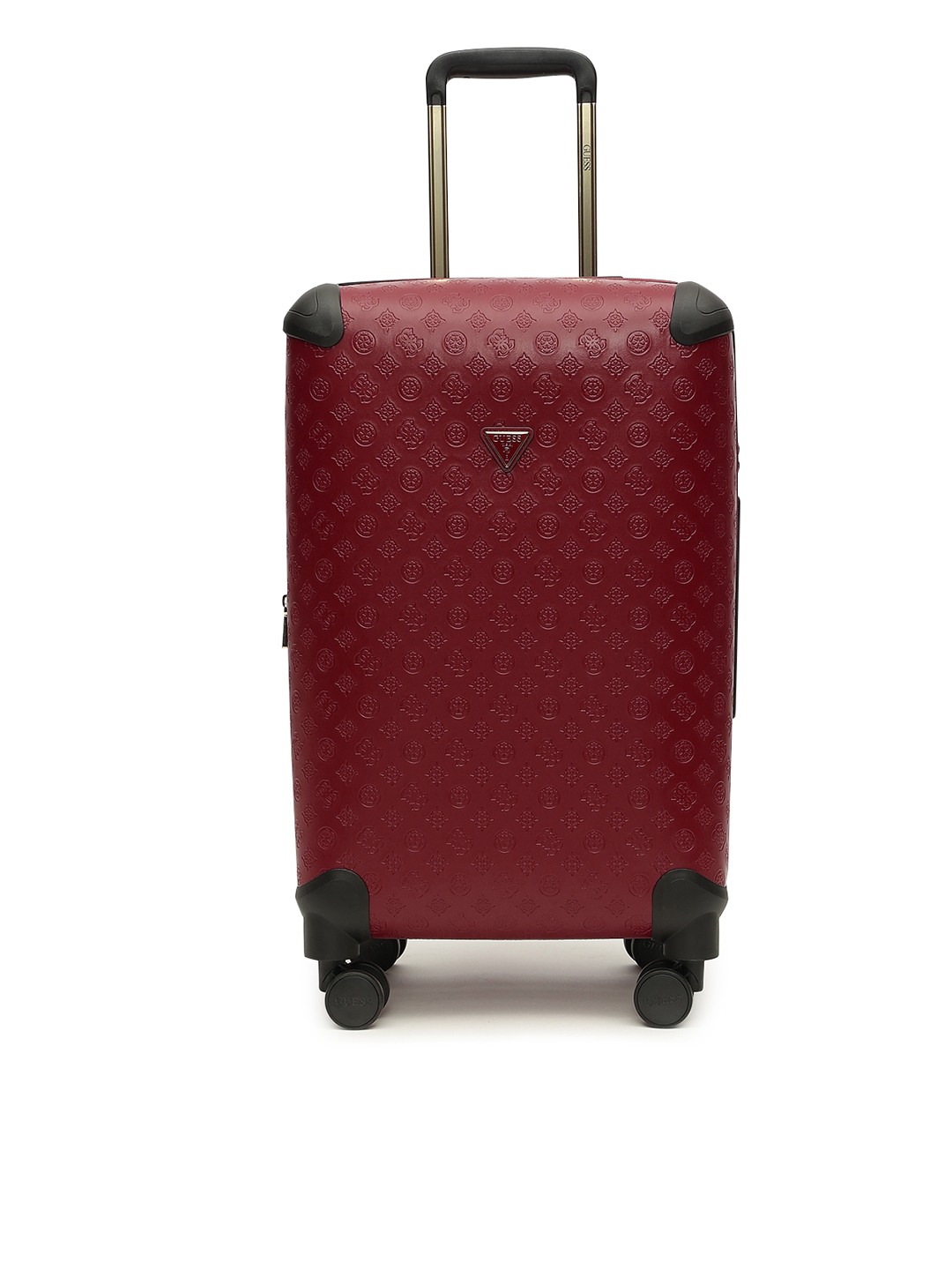 Guess Red Printed Wilder 22 In 8-wheeler Trolley