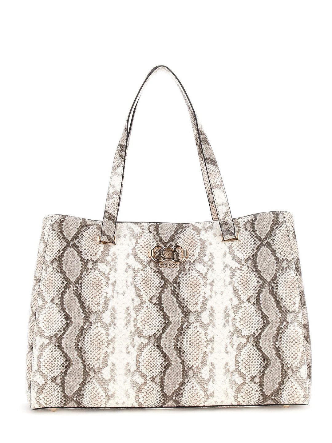 Guess Natural Printed Salinge Tote Bag