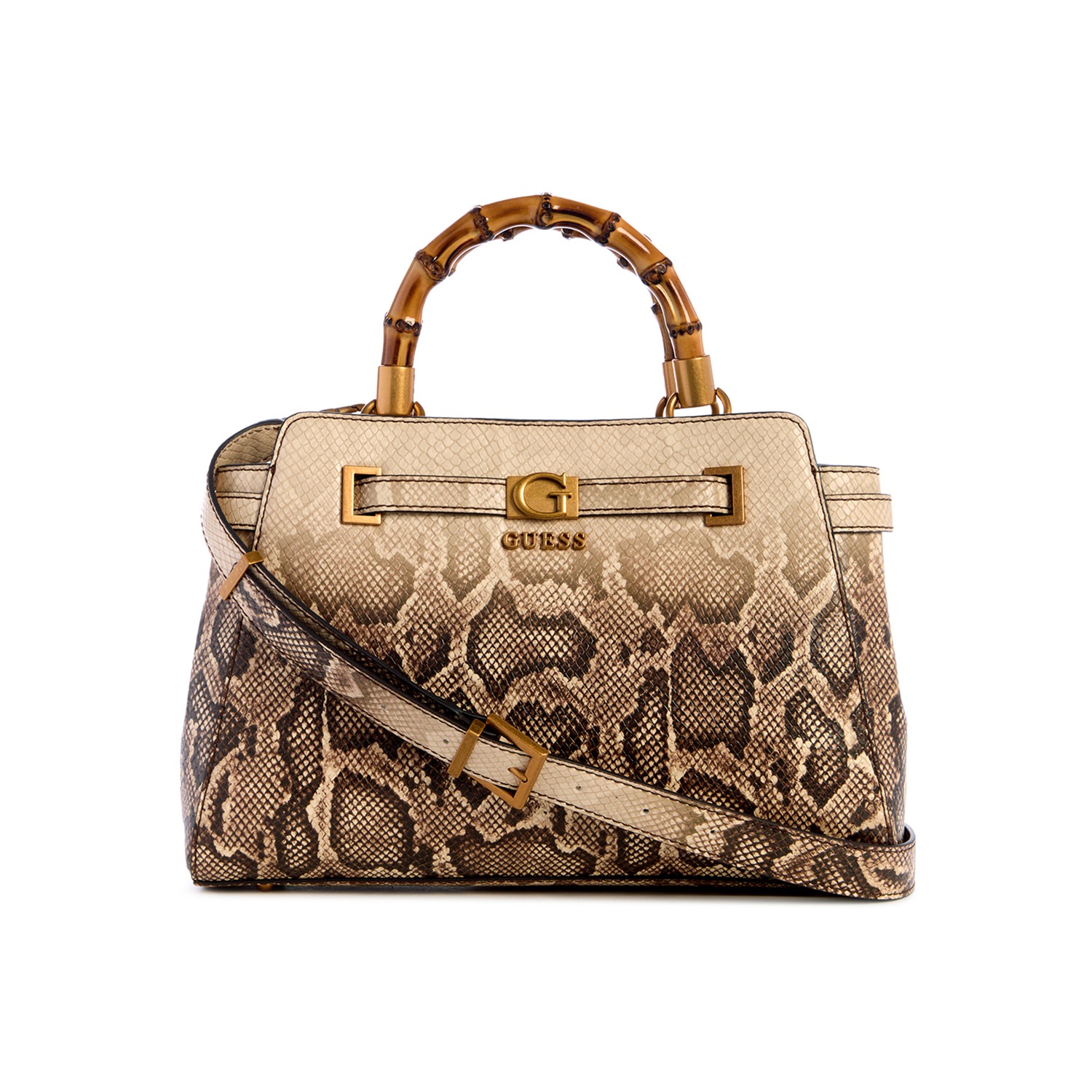 Guess Textured Sibel 2 Comp Satchel Bag
