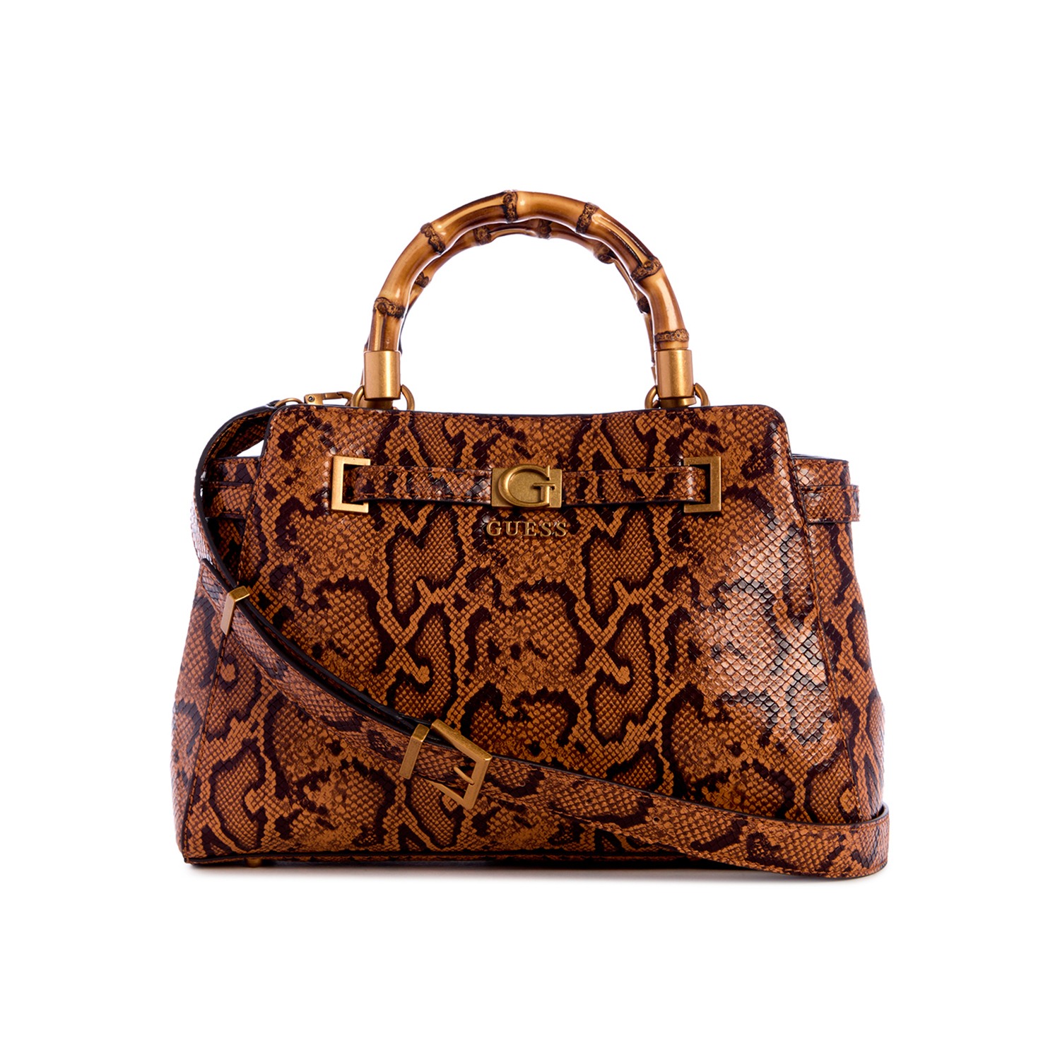 Guess Textured Sibel 2 Comp Satchel Bag