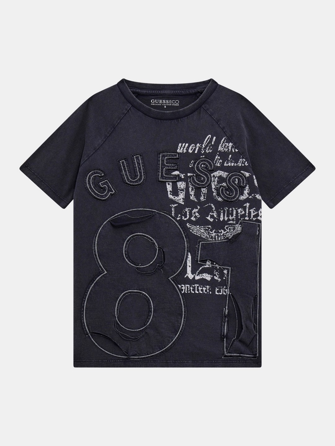 GUESS Smart Blue Cotton Kids T-Shirt Regular Fit