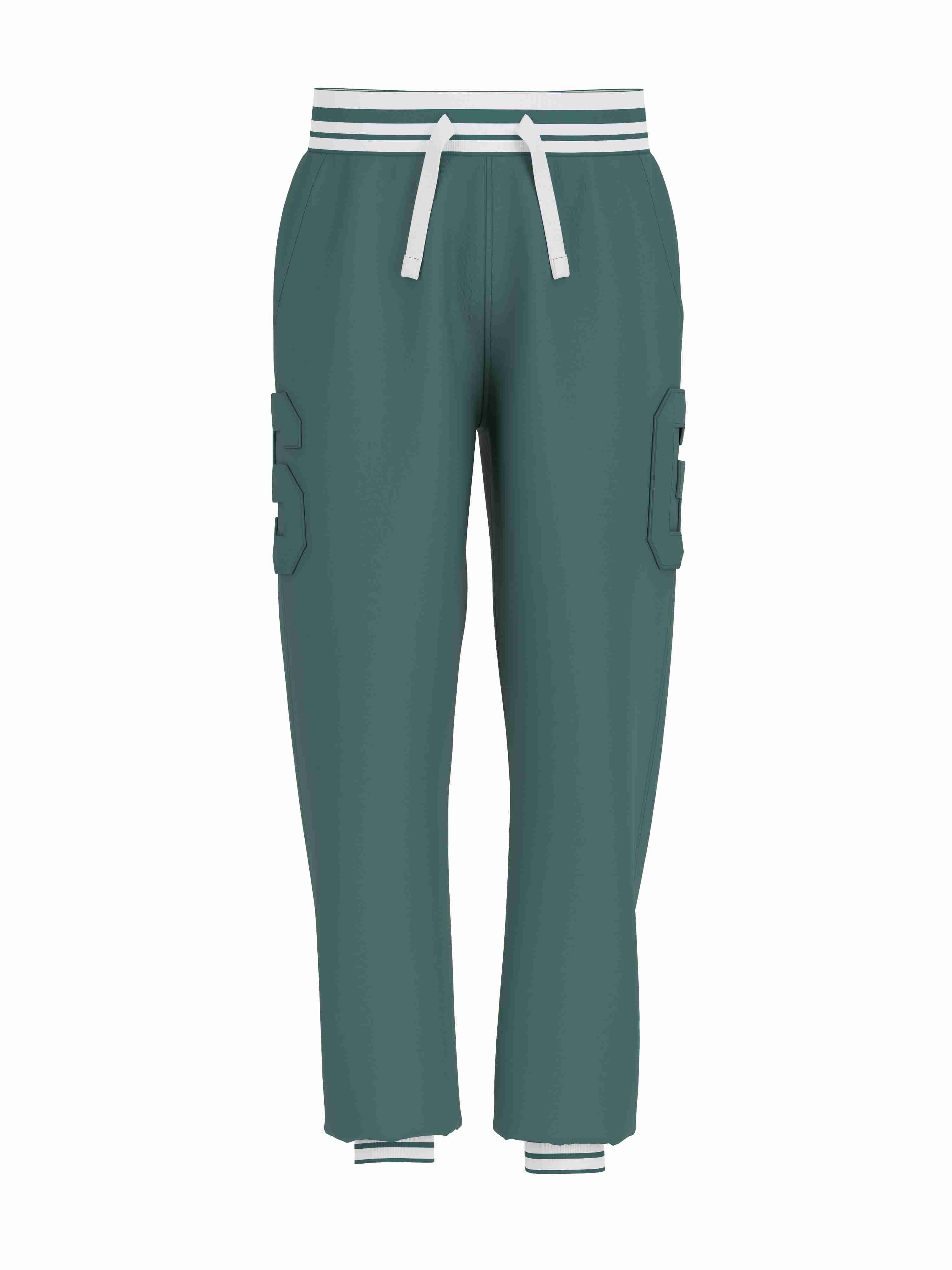 Guess Kids Boys Green Solid Active Pants