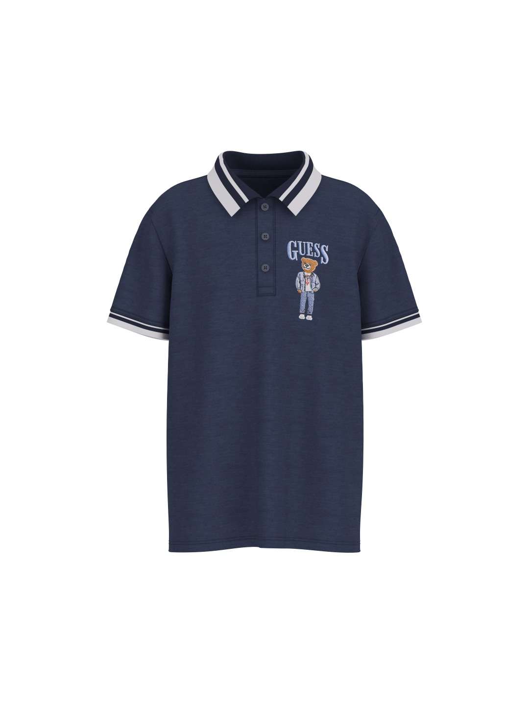 Guess Blue Cotton Solid Boys T-Shirt