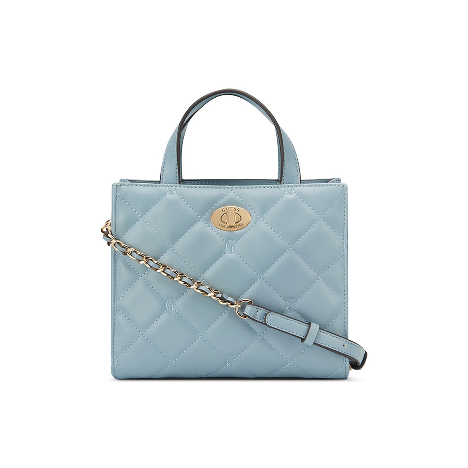 Guess Quilted Greenberry Mini Tote Bag