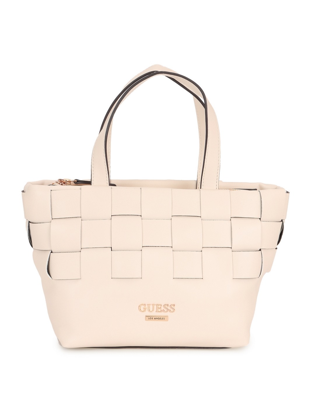 Guess Women Pink Braided Satchel Bag