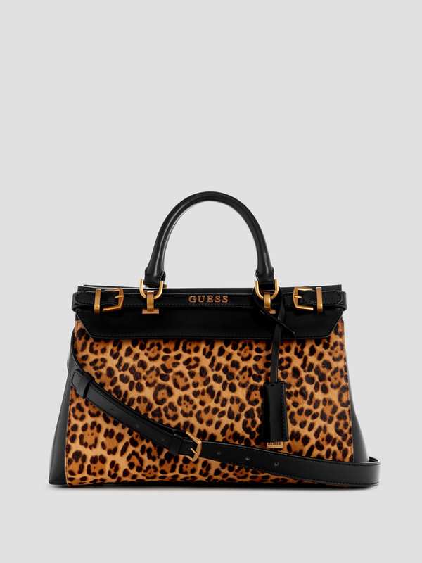 Beige Animal Sestri Luxury Satchel