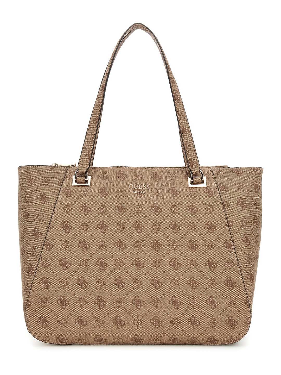 Beige Printed Calebra Tote Bag