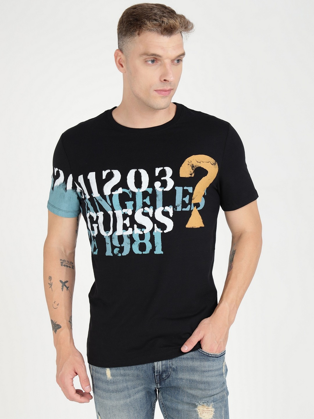 Cotton Blend Printed T-Shirt