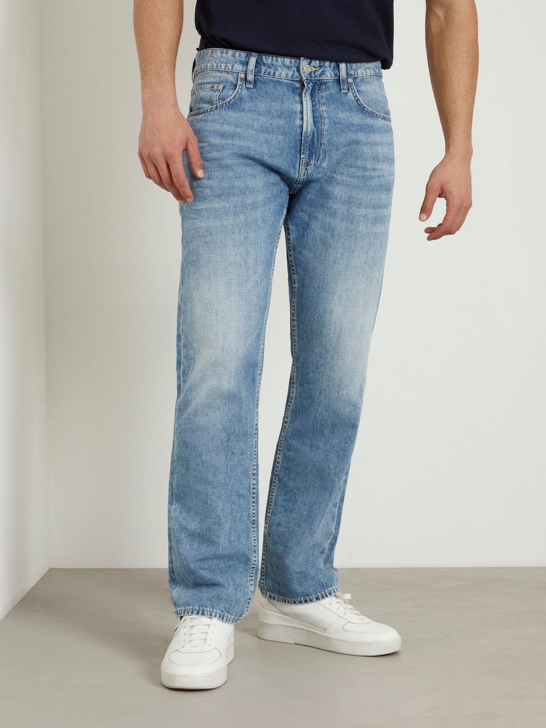 Excape Solid Mid Rise Jeans