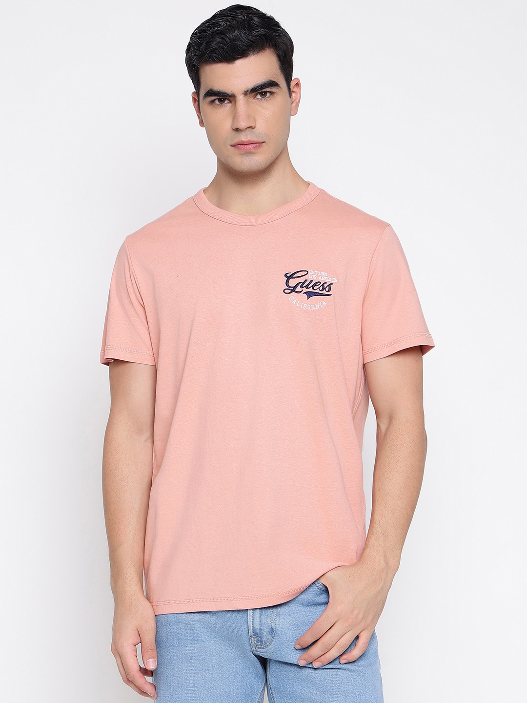 Mid Organic Stream Dreamy Rose Graphic Round Neck Regular Fit T-Shirt