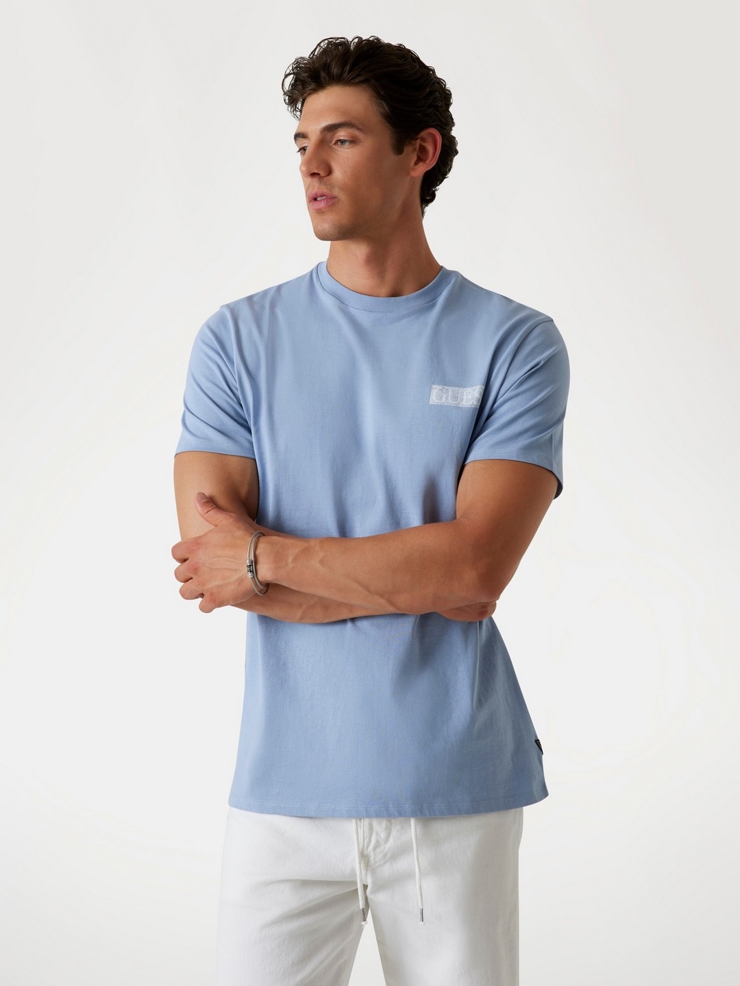 Guess Men Graphic Round Neck Short Sleeves T-shirt