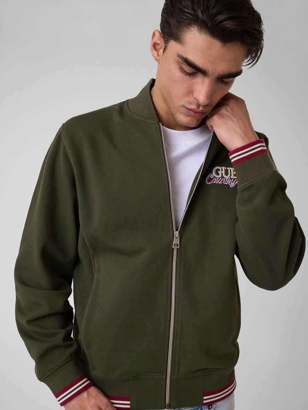 GUESS Men Olive Sweatshirt