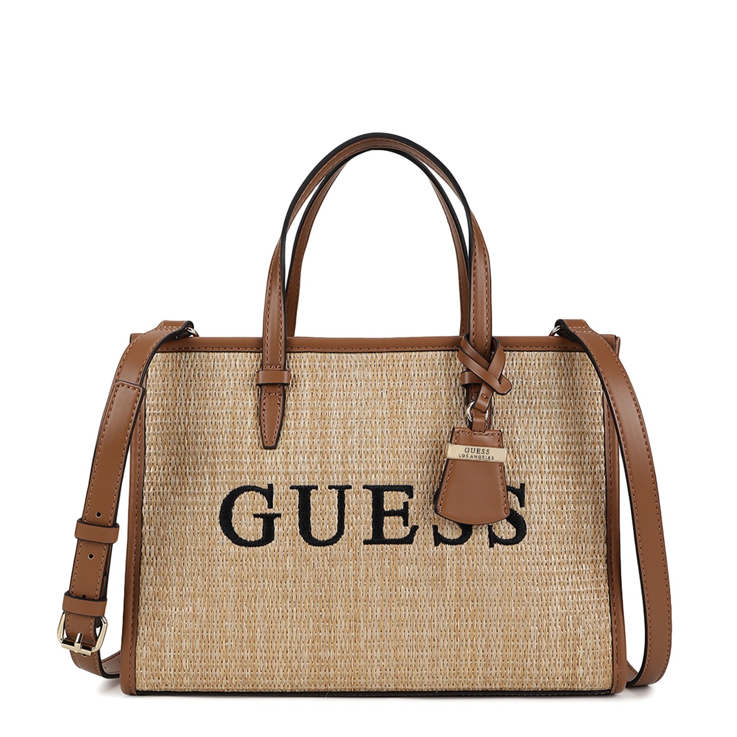 Guess Beige Textured Cherryvale Tote Bag