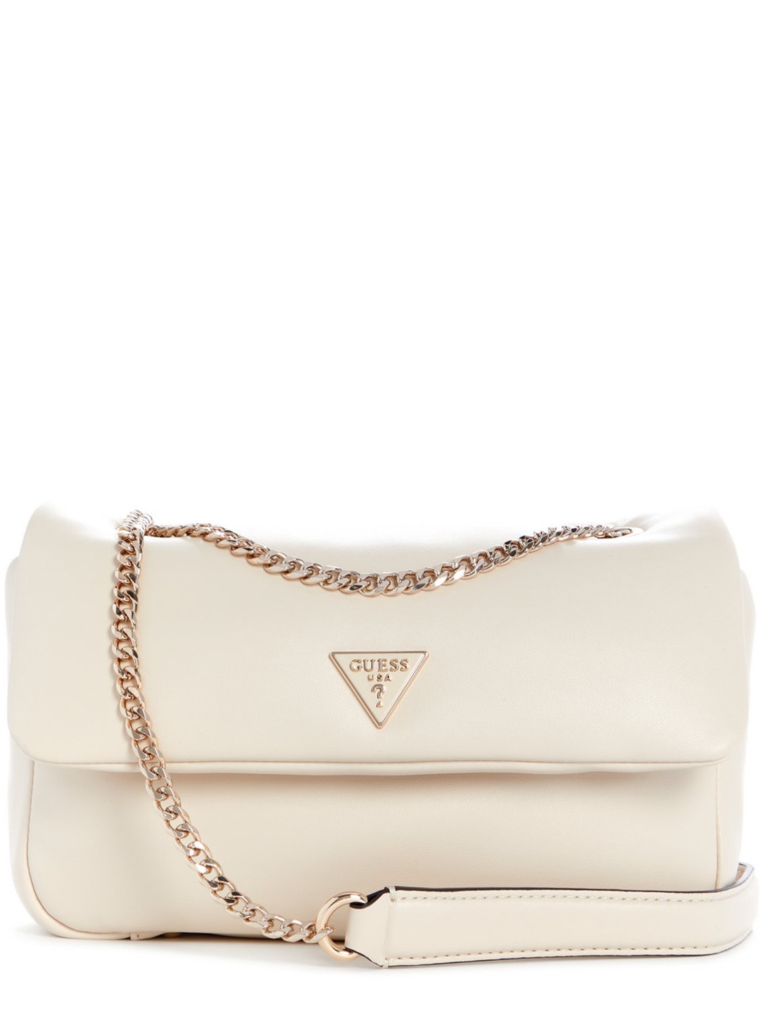 Beige Solid Sunetra Convertible Crossbody Bag