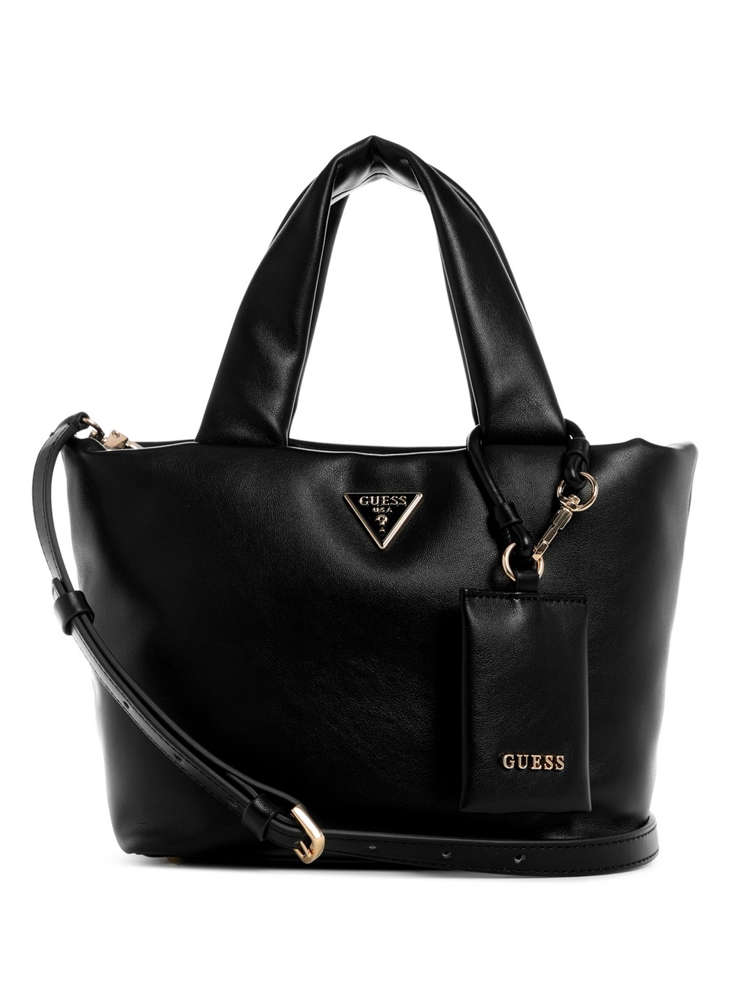 Black Solid Sunetra Mini Tote Bag