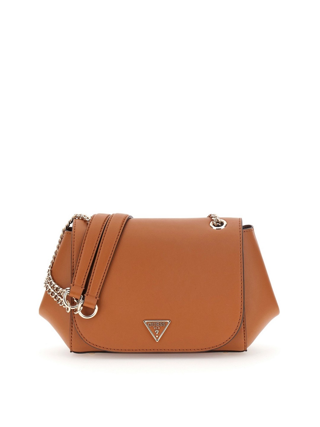 Guess Caramel Solid Talent Convertible Flap Crossbody Bag