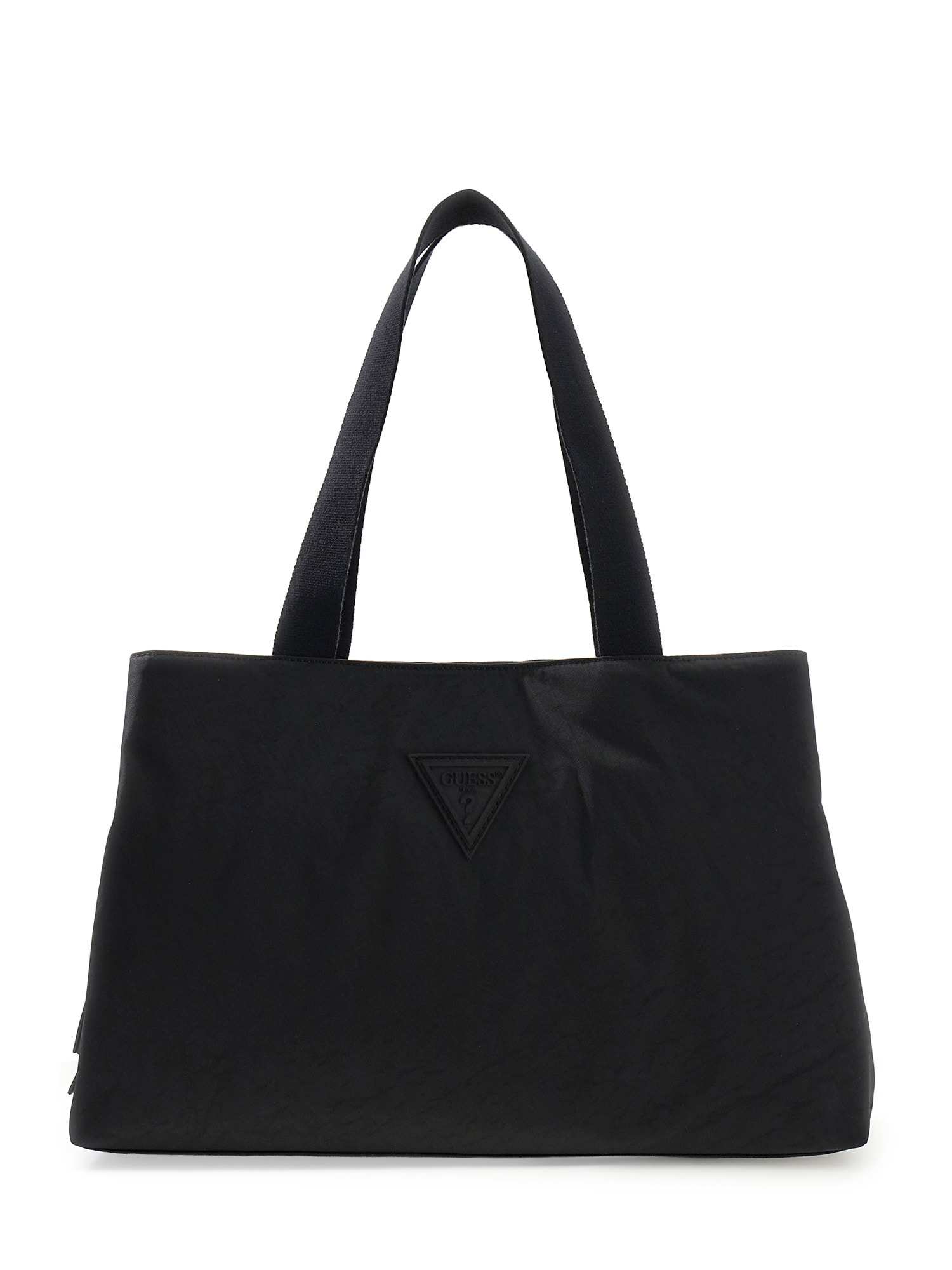 Guess Black  Nylon Solid Women Shoulder Bag