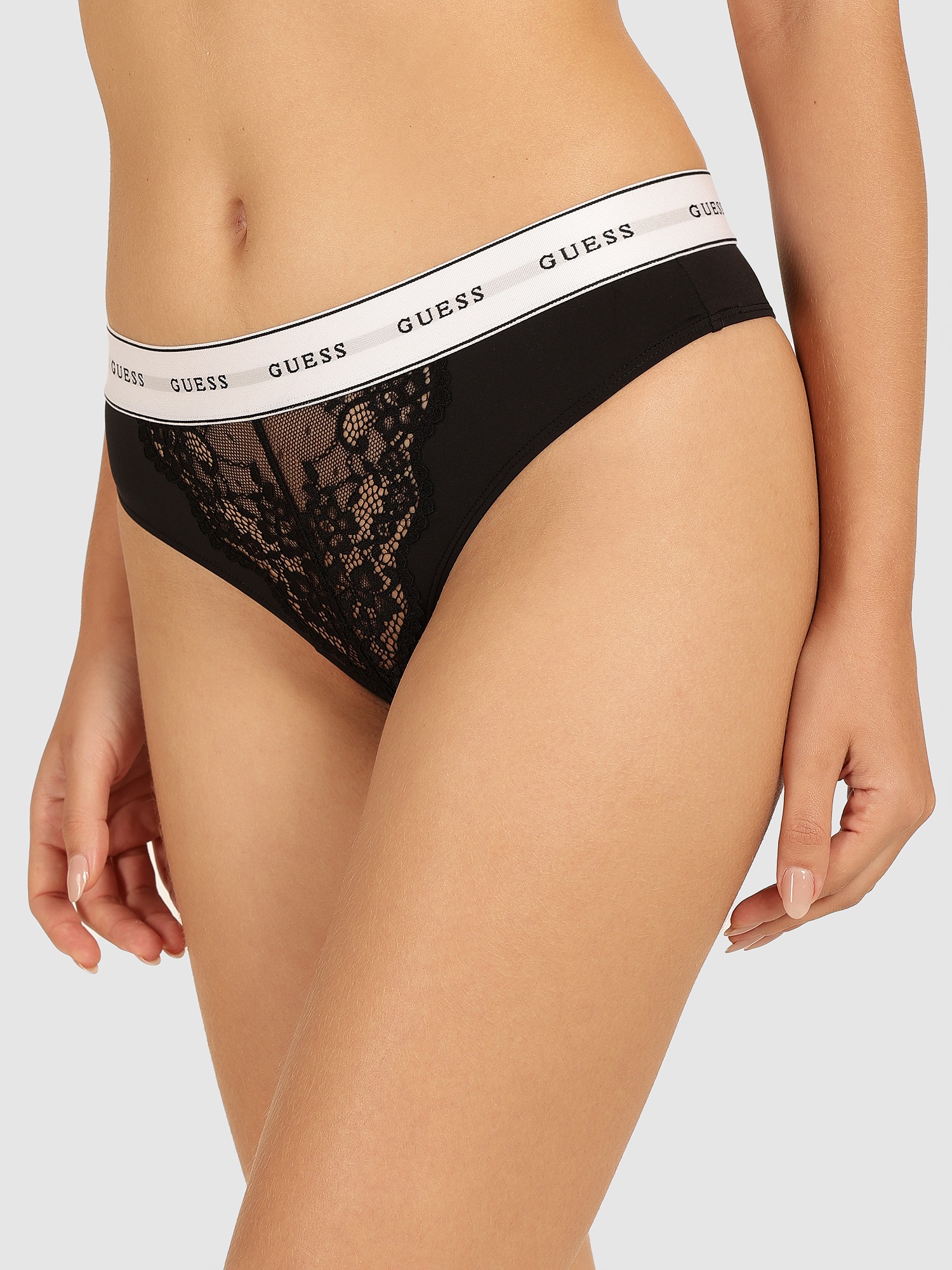 Guess Black Polyamide Belle Thong