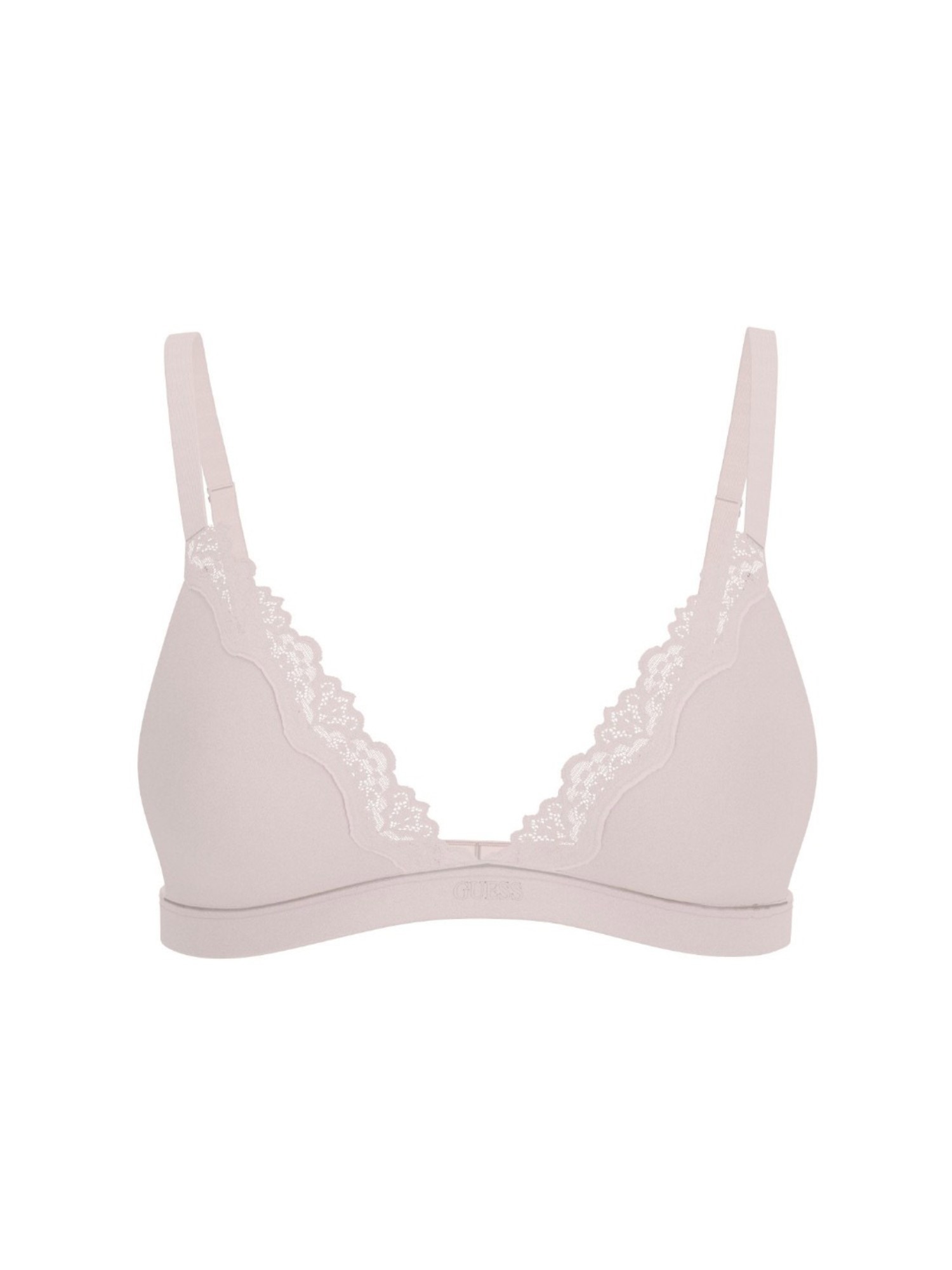 Guess Polyamide Solid Beige Push Up Bra