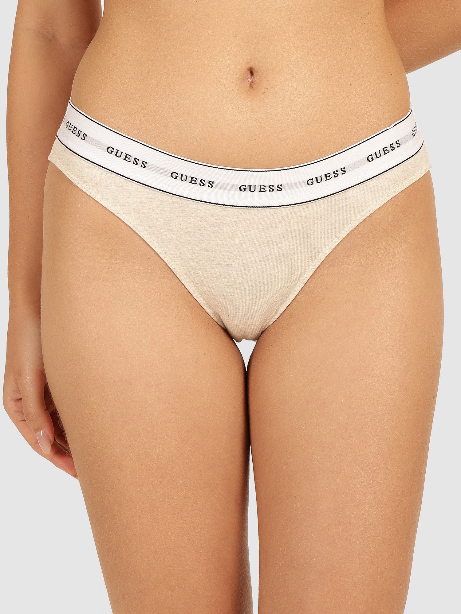 Guess Beige Cotton Brazilian Brief