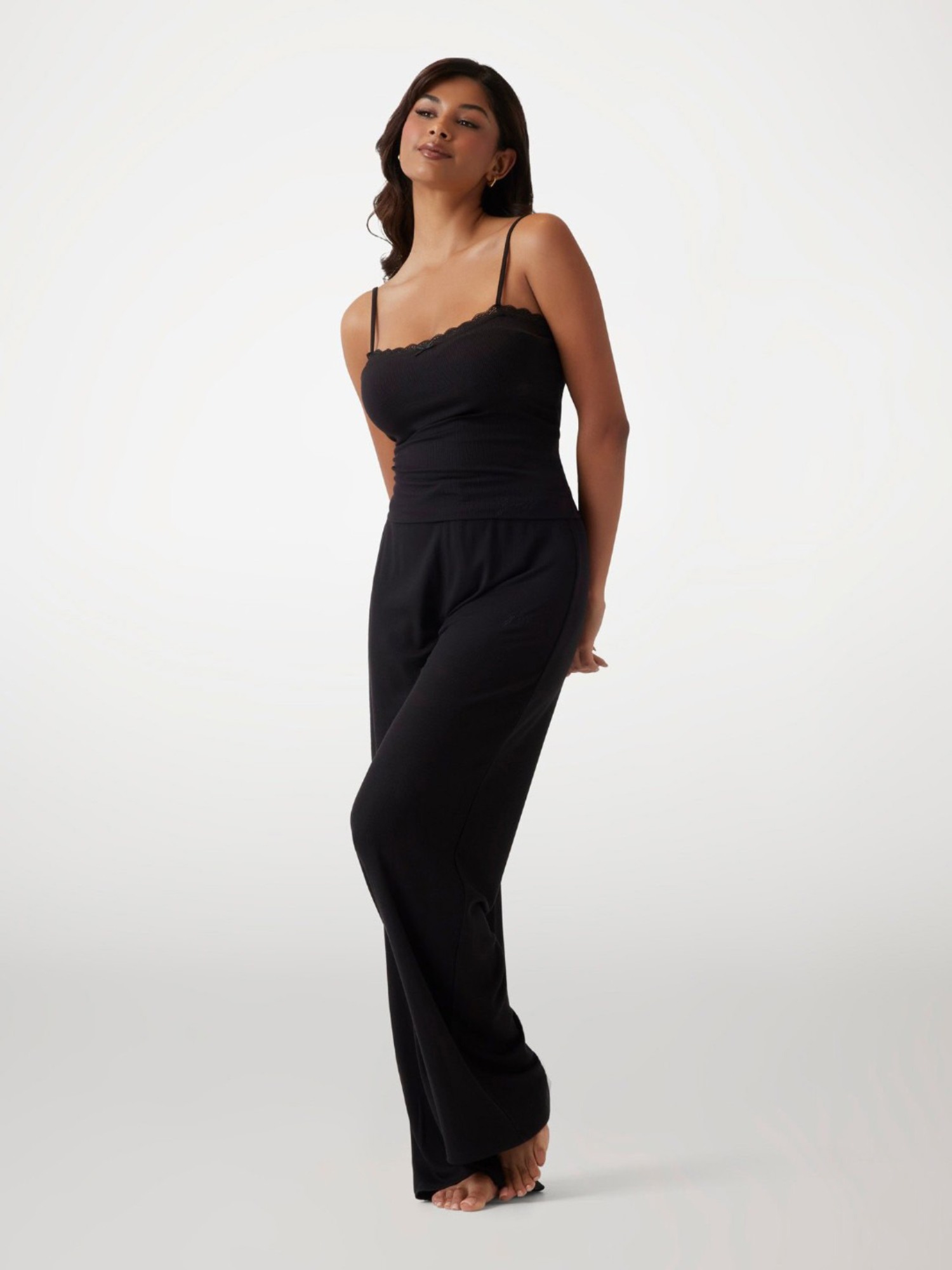 Guess Modal Lining Sleeveless Black Lia Tank Top