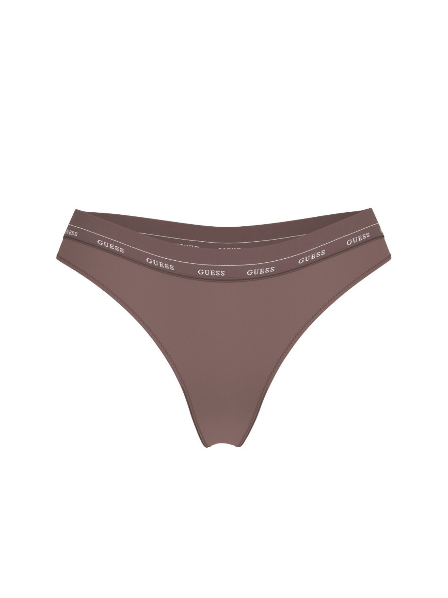 Guess Polymide Solid Brown Jane Regular Brazili Brief