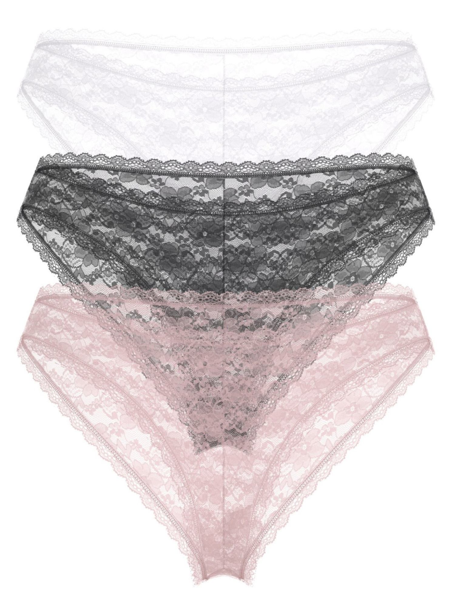 Guess Polymide Self Design Pack of 3 Basic Lace Brief