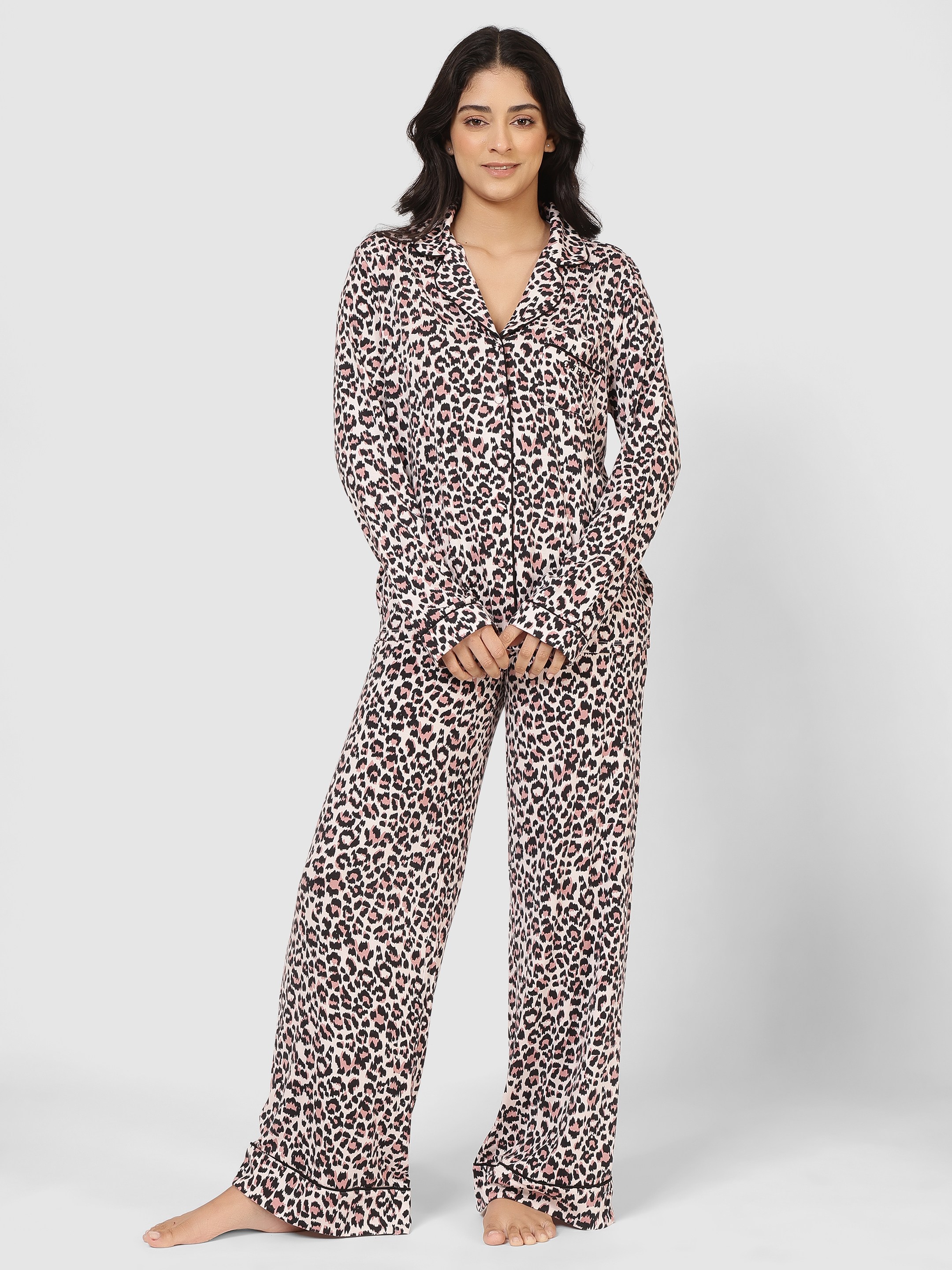 Women Sasha Funny Leopard Nightwear Sets