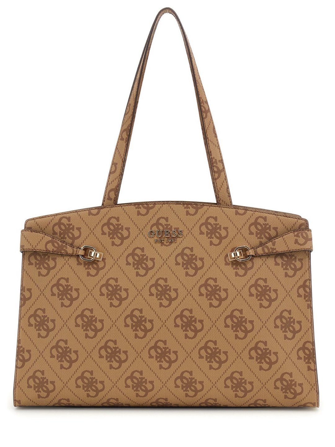 Latte Logo Monogram Polyurethane Lorelei Tote