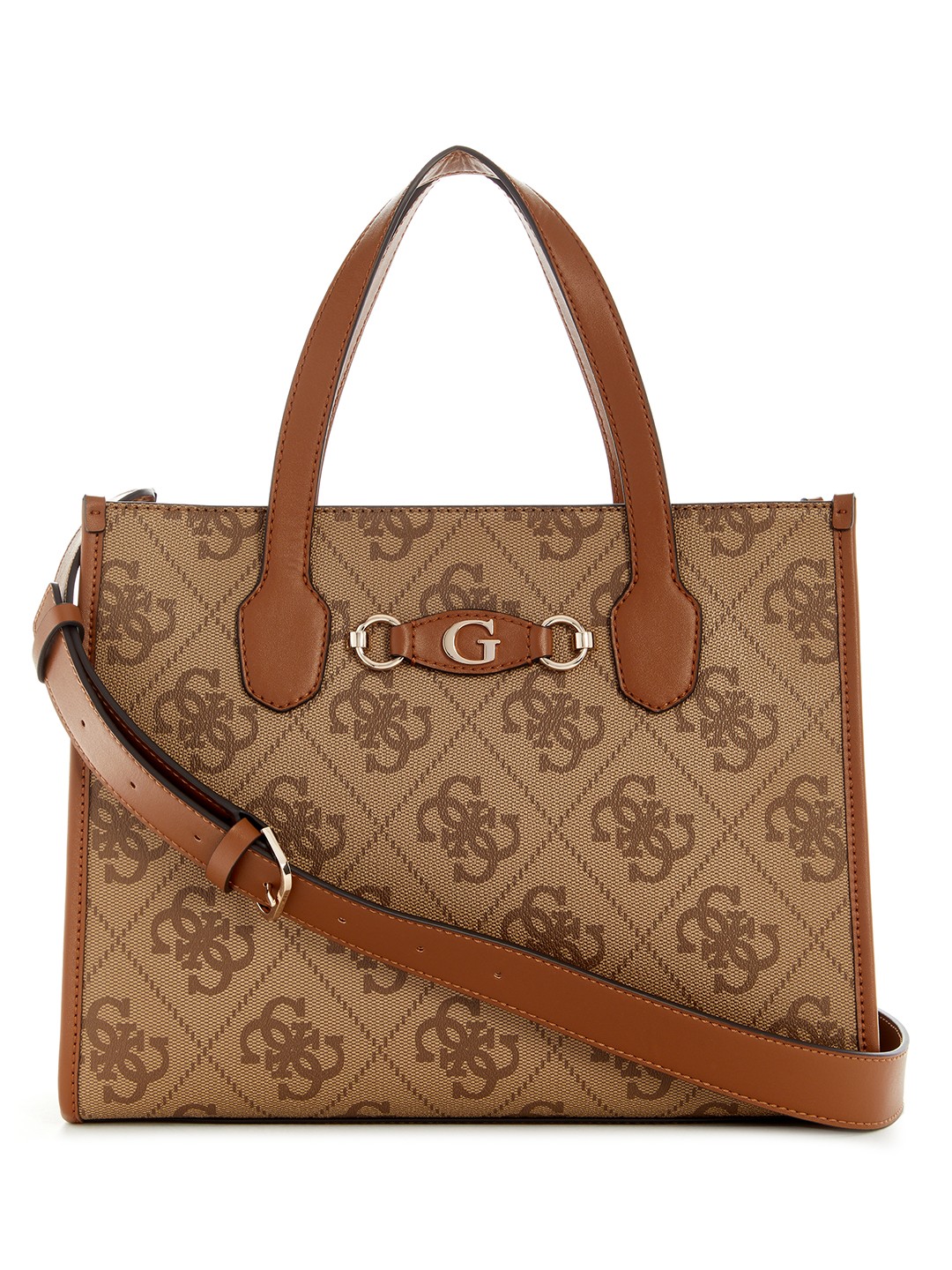 Latte Logo Printed Izzy Crossbody Bag