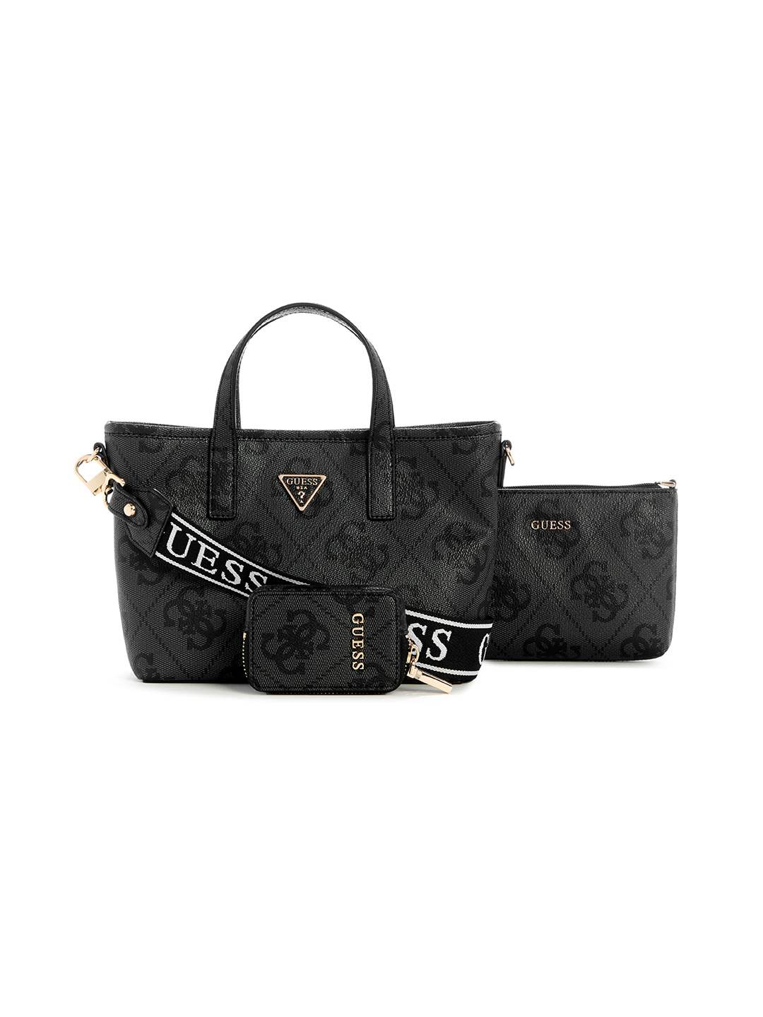 Guess Women Geometric Latona Mini Tote Bag