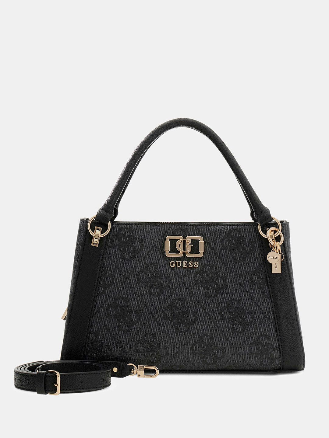 Coal Printed Magnet Karnilla Logo Girlfriend Satchel Bag