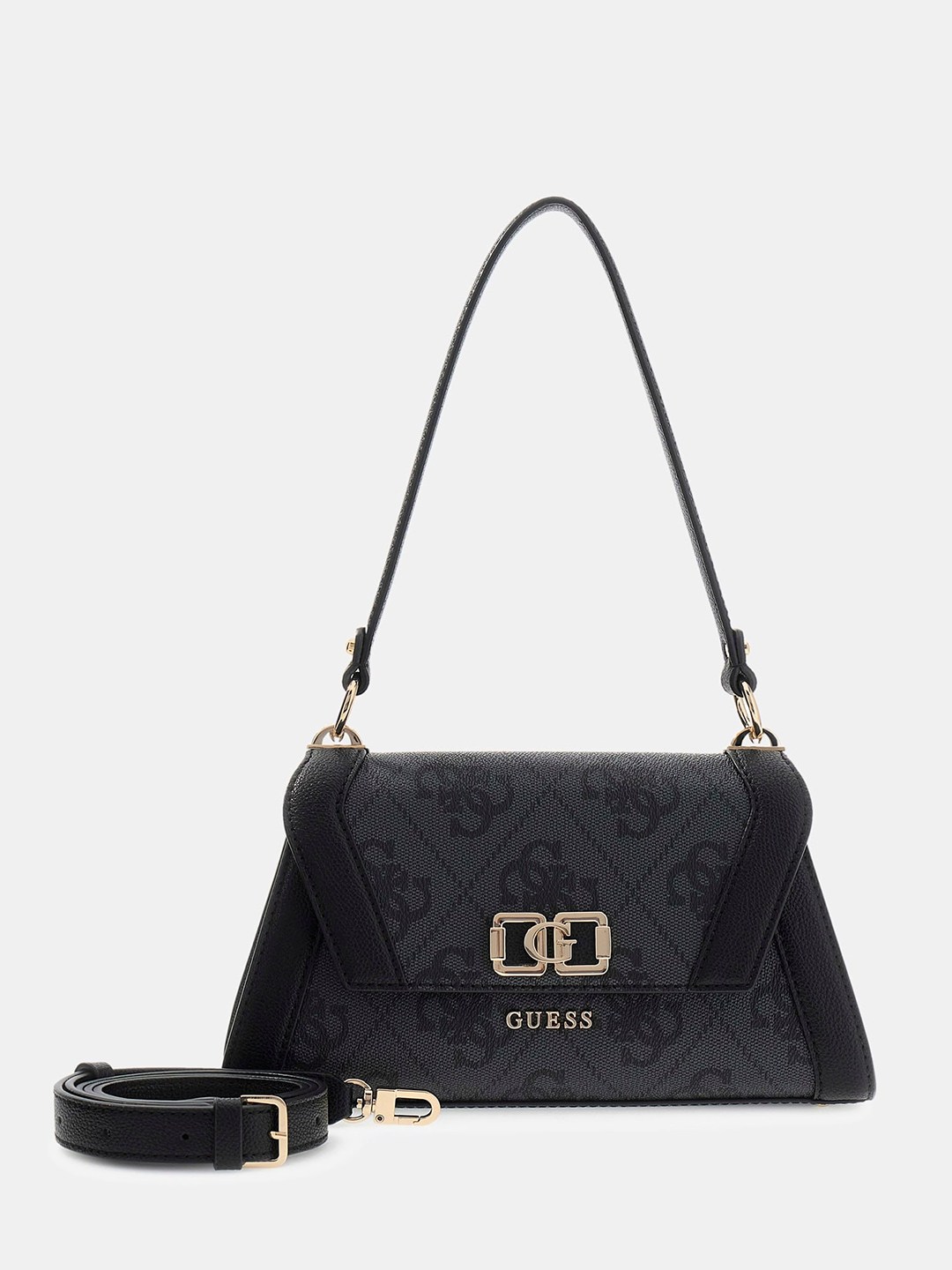Coal Printed Magnet Karnilla Logo Flap Shoulder Bag