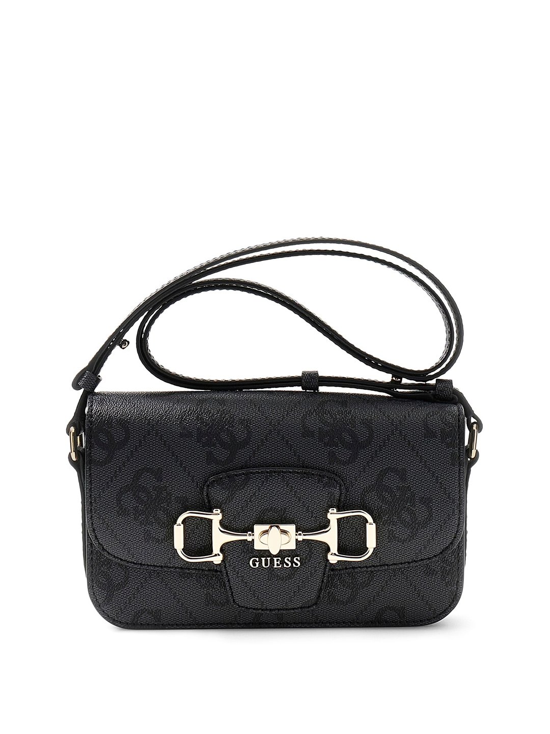Women's Coal Printed Pu Janie Logo Crossbody Bag